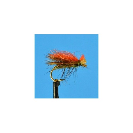 Elk Hair Caddis Olive W Hot Wing
