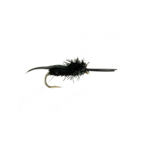 deer hair caddis black