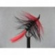 black red dapping fly