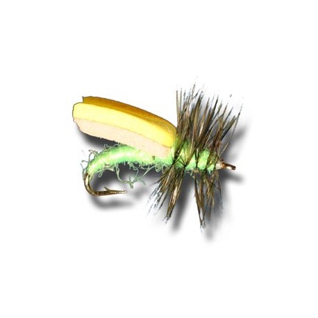 Foam Wing Caddis Bright Green