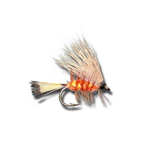 Palmered Caddis Orange