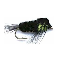 black light green montana button