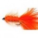 orange woolly bugger button