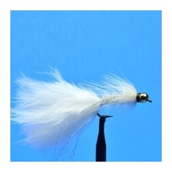 Bead Head Woolly Bugger White Krystal Flash