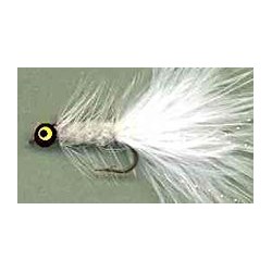 deepwater white woolly bugger button