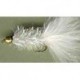 white crystal woolly bugger button