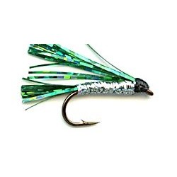 green silver sparkler button