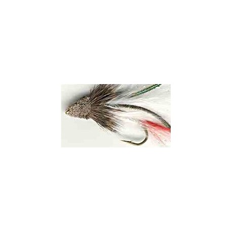 white marabou muddler minnow button