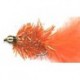 orange crystal woolly bugger button