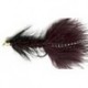 beaded black woolly bugger button