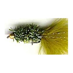 crystal olive woolly bugger button