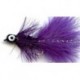 purple deepwater woolly bugger button