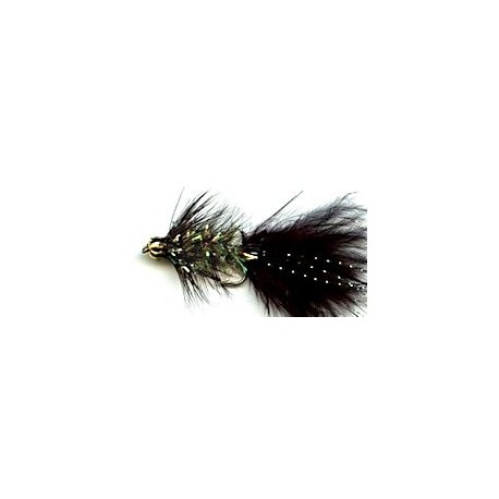 viva crystal woolly bugger button