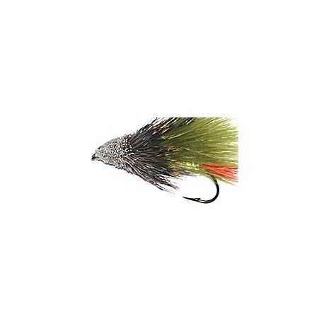 olive marabou muddler minnow button