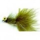 olive deepwater woolly bugger button