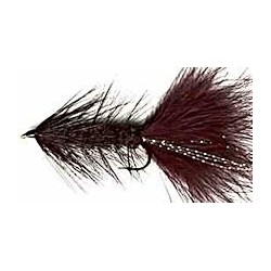 black woolly bugger button