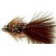 brown crystal woolly bugger button