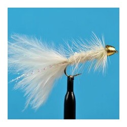 Conehead Woolly Bugger White