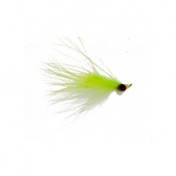 clouser marabou chartreuse white