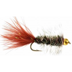 BH Wooly Bugger Peacock Brown Tail