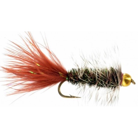BH Wooly Bugger Peacock Brown Tail