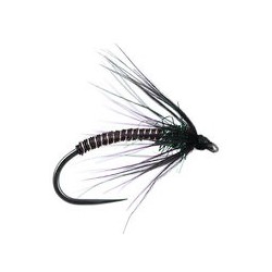 Black Metallic Soft Hackles Spider BL