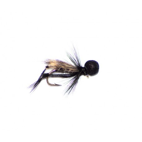 booby head half hog black and silver hopper
