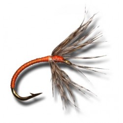 Tenkara Shinpuru Kebari Orange
