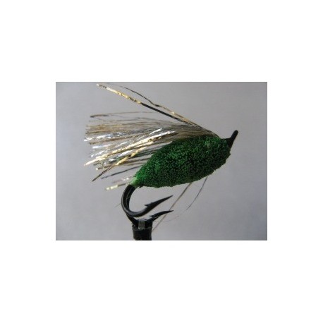 deer hair sparkler green double