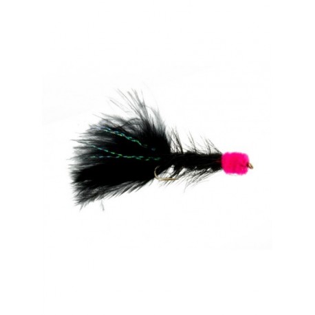 egg sucking leech black chartreuse