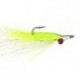 chartreuse white clousers minnow