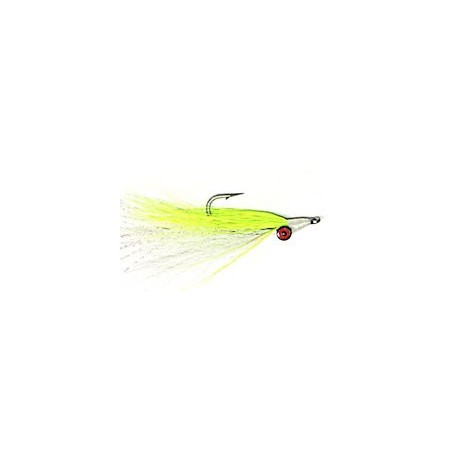 chartreuse white clousers minnow