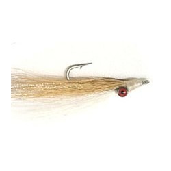 tan white clousers minnow
