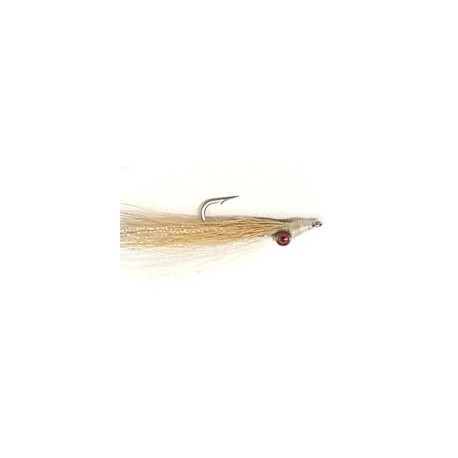 tan white clousers minnow
