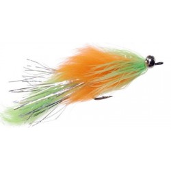 Hareball Leech   Chartreuse & Orange