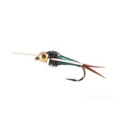Copper John Nymph Wired BH RL Red