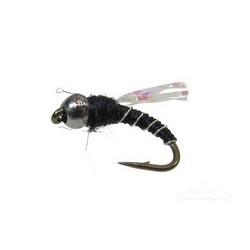 Crystal Midge Black Tungsten Bead
