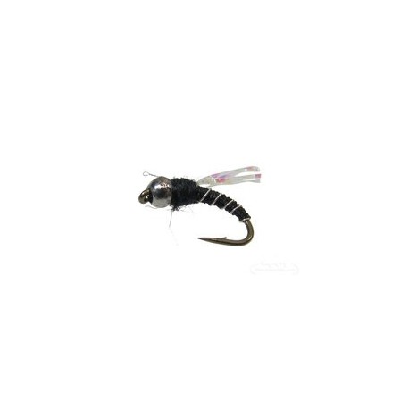 Crystal Midge Black Tungsten Bead