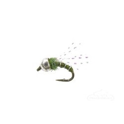 Crystal Midge Olive Tungsten Bead