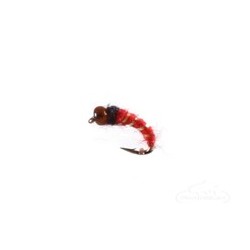Ghost Midge Bead Head Red