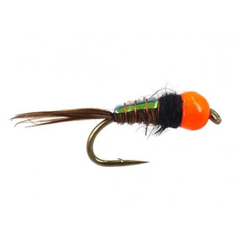 TG Tinsel Pheasant Hot Orange Nymph
