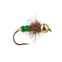 Green Hot Head Pheasant Tail