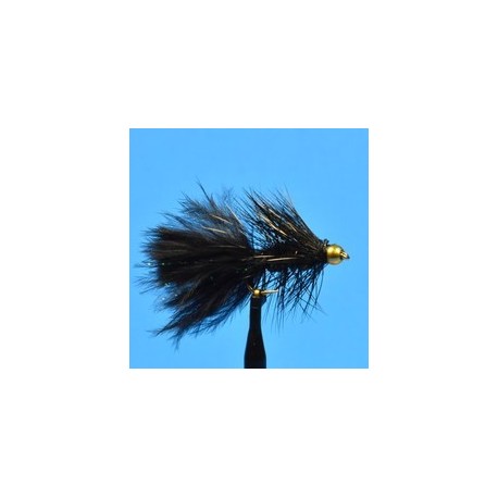 Tungsten Bead Head Woolly Bugger   Black