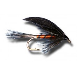 Black and Orange Wet Fly