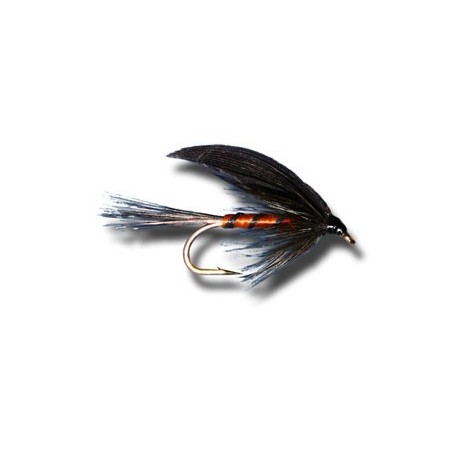 Black and Orange Wet Fly