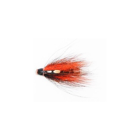 Black and Orange Ghost   Copper Tube Fly