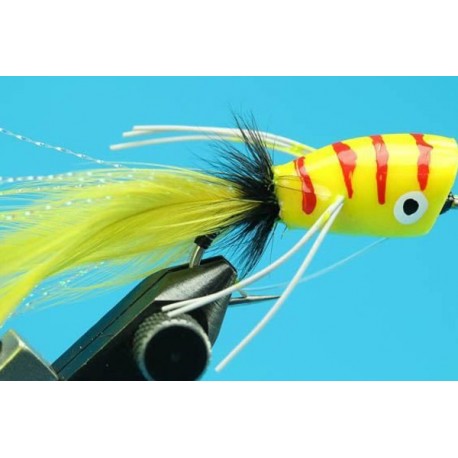 bass popper canary tiger large